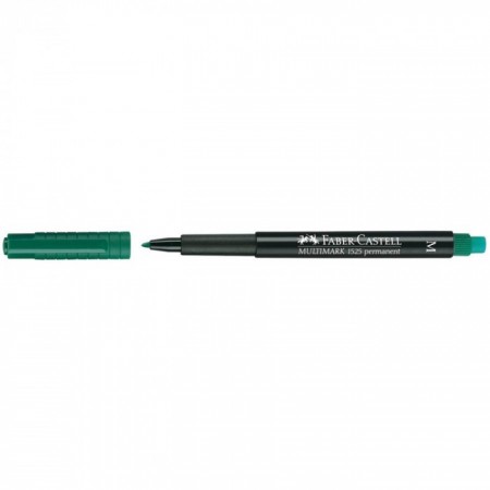 Multimark Overhead Permanent Marker, 1.0mm Tip, Green